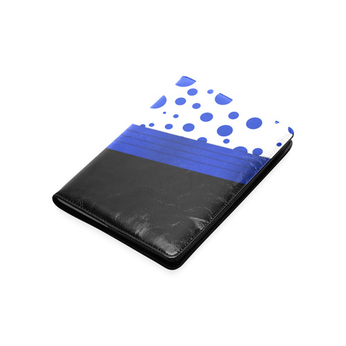 Polka Dots with Blue Sash and Black Bottom Custom NoteBook A5