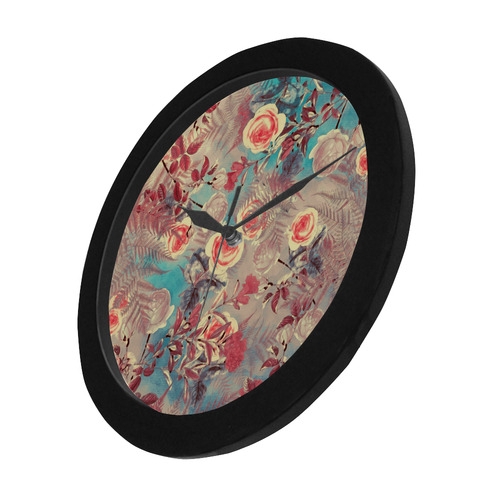 flowers 8 Circular Plastic Wall clock