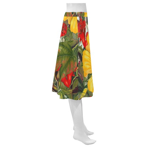 flora 1 Mnemosyne Women's Crepe Skirt (Model D16)