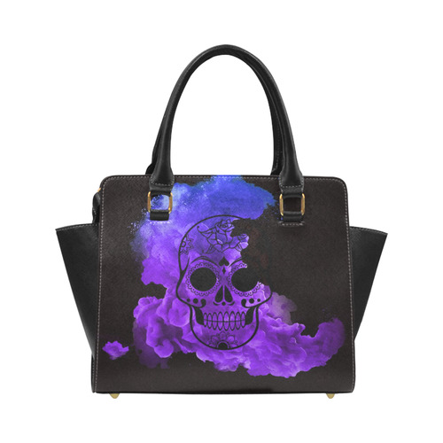 smoky skull Classic Shoulder Handbag (Model 1653)