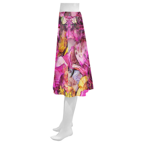 flora 4 Mnemosyne Women's Crepe Skirt (Model D16)