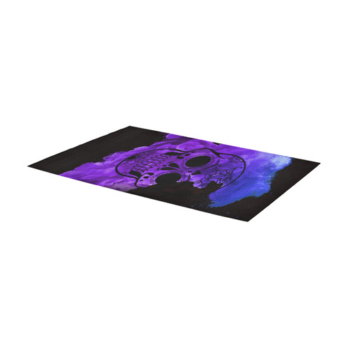 smoky skull Area Rug 7'x3'3''