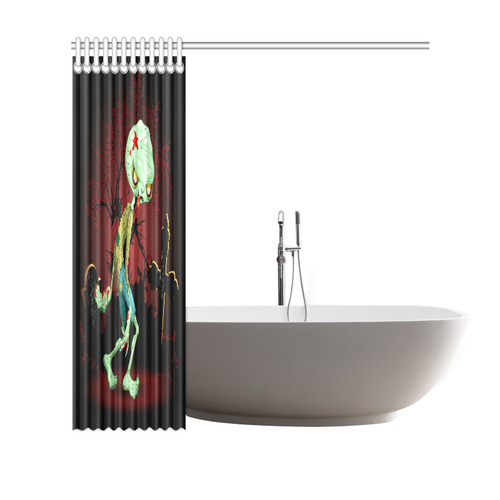 Zombie Creepy Monster Cartoon Shower Curtain 69"x70"