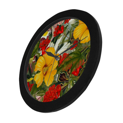 flora 1 Circular Plastic Wall clock