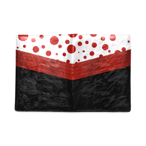 Polka Dots and Red Sash with Black Bottom Custom NoteBook B5