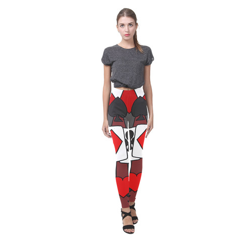 Artsy Playing Cards Abstract Cassandra Women's Leggings (Model L01)