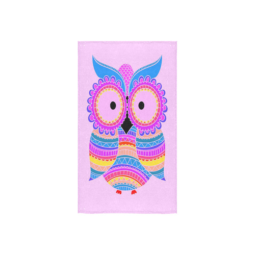 Hot Colors Pink Blue Yellow Owl Cute Custom Towel 16"x28"