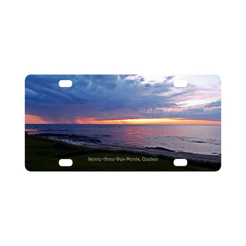 Sunset RainStorm Classic License Plate