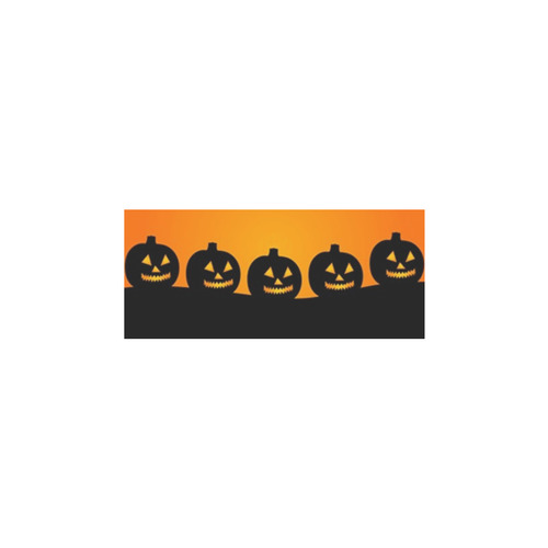 Halloween Jack-o-Lanterns Pumpkins Sleeveless Splicing Shift Dress(Model D17)