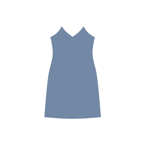 Riverside V-Neck Open Fork Long Dress(Model D18)