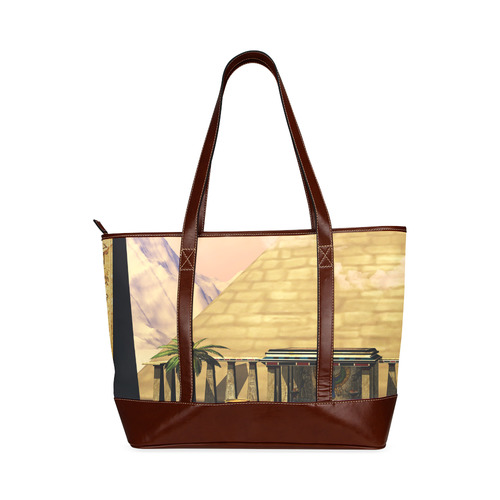 Awesome egyptian temple Tote Handbag (Model 1642)