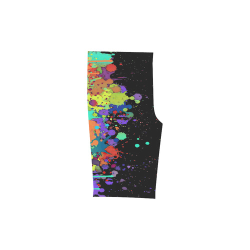 CRAZY multicolored SPLASHES / SPLATTER / SPRINKLE Men's Swim Trunk (Model L21)