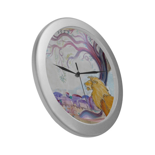 164 Silver Color Wall Clock