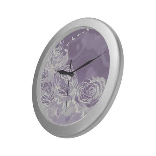 62 - Copy Silver Color Wall Clock