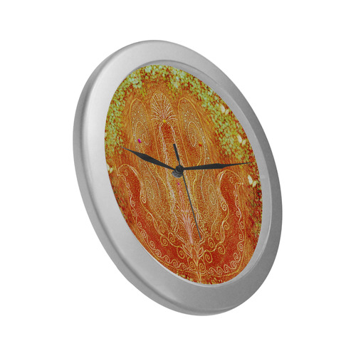 49-1 Silver Color Wall Clock