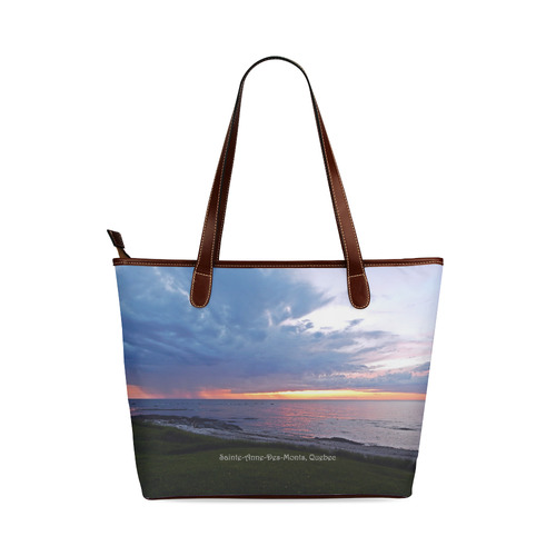 Sunset RainStorm Shoulder Tote Bag (Model 1646)