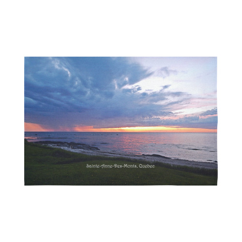 Sunset RainStorm Cotton Linen Wall Tapestry 90"x 60"