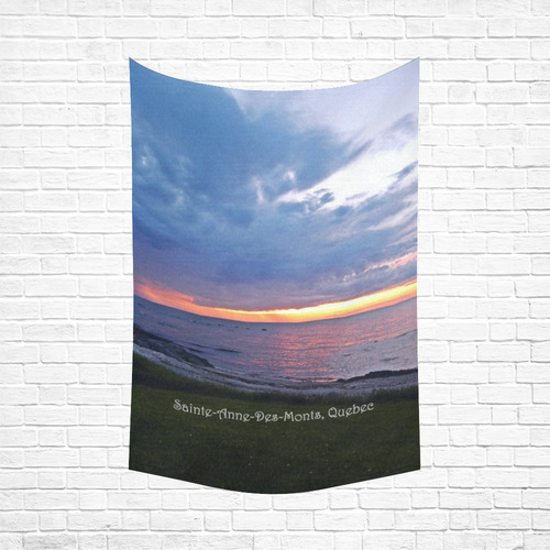 Sunset RainStorm Cotton Linen Wall Tapestry 60"x 90"