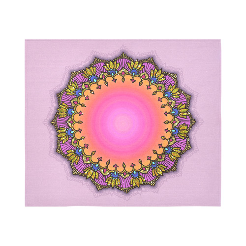 mandala Cotton Linen Wall Tapestry 60"x 51"