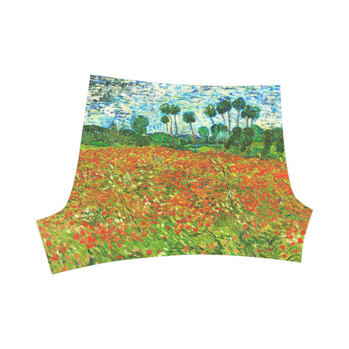 Vincent Van Gogh Field With Red Poppies Briseis Skinny Shorts (Model L04)