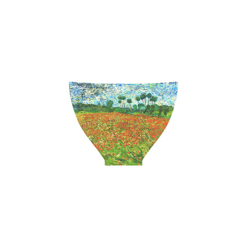 Vincent Van Gogh Field With Red Poppies Custom Bikini Swimsuit