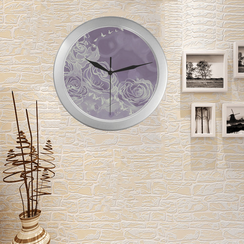 62 - Copy Silver Color Wall Clock