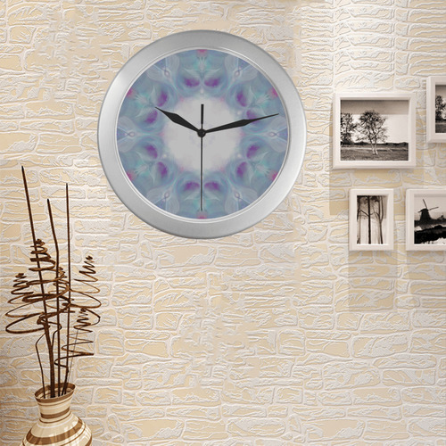 725 Silver Color Wall Clock