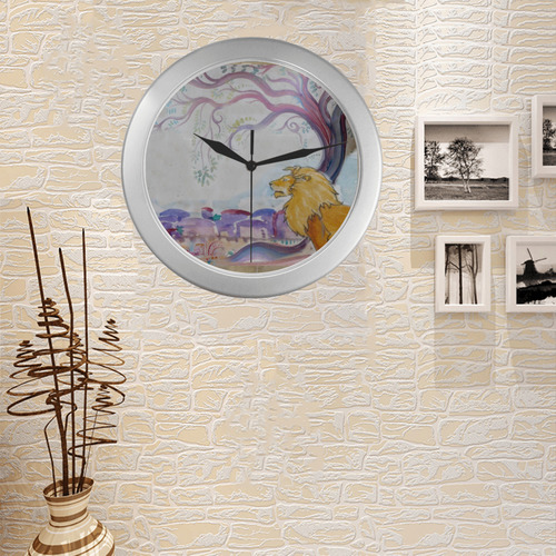 164 Silver Color Wall Clock