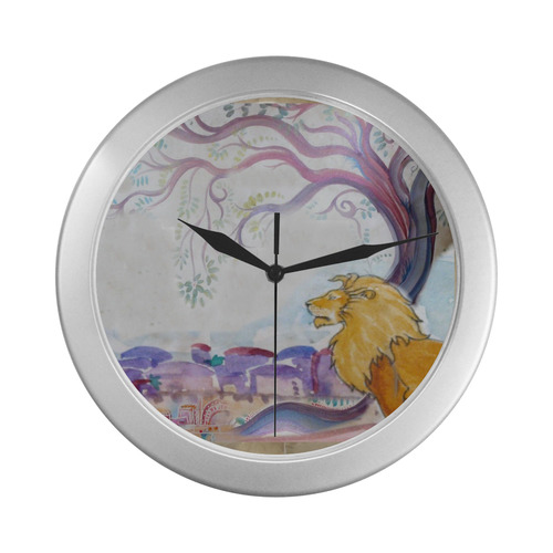 164 Silver Color Wall Clock