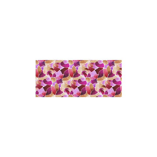 Fuchsia Flowered Sleeveless Splicing Shift Dress(Model D17)