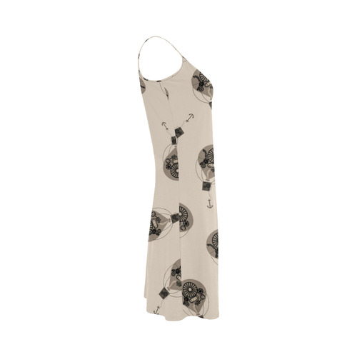 Steampunk Sepia Balloons Alcestis Slip Dress (Model D05)