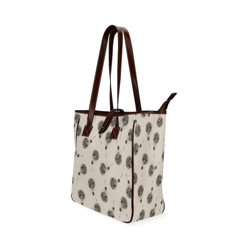 Steampunk Sepia Balloons Classic Tote Bag (Model 1644)