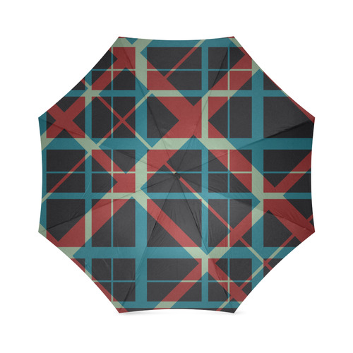 Plaid I Pattern Hipster Foldable Umbrella (Model U01)