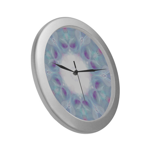 725 Silver Color Wall Clock