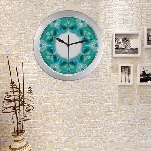 729 Silver Color Wall Clock