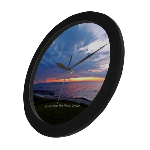 Sunset RainStorm Circular Plastic Wall clock