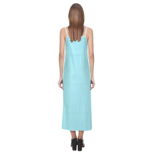 Island Paradise V-Neck Open Fork Long Dress(Model D18)