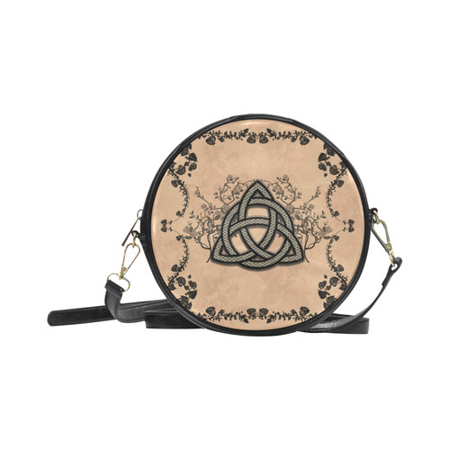 The celtic sign made of fibre Round Sling Bag (Model 1647)