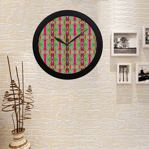 Abstract Ornament AAQ Circular Plastic Wall clock
