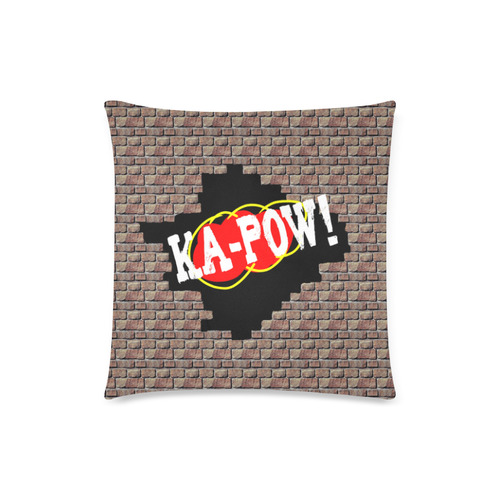 KA-POW! Custom Zippered Pillow Case 18"x18"(Twin Sides)