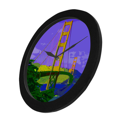 Golden_Gate_Bridge_20160909 Circular Plastic Wall clock