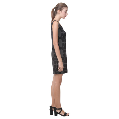 Zappy Black Honeycombs Medea Vest Dress (Model D06)