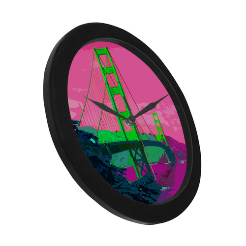 Golden_Gate_Bridge_20160907 Circular Plastic Wall clock