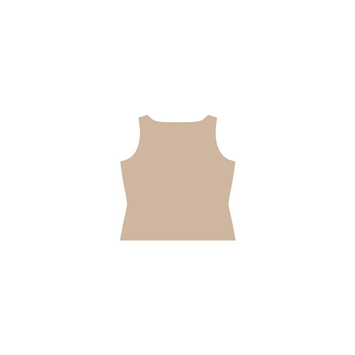 Hazelnut Sleeveless Splicing Shift Dress(Model D17)