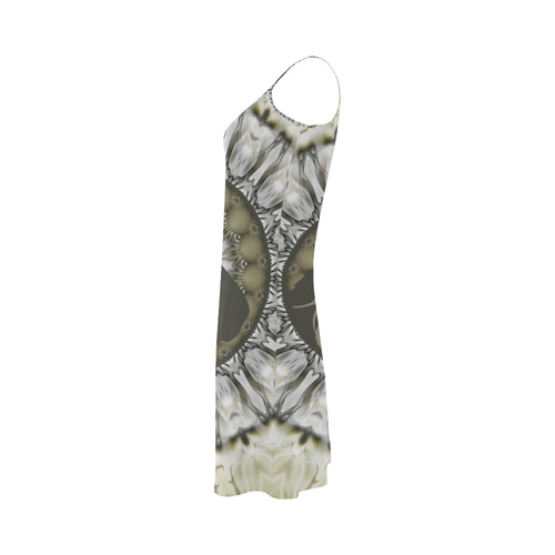 Mandala Magic Ripples HORSE HEAD SILHOUETTE Alcestis Slip Dress (Model D05)