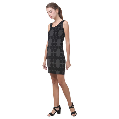 Zappy Black Honeycombs Medea Vest Dress (Model D06)