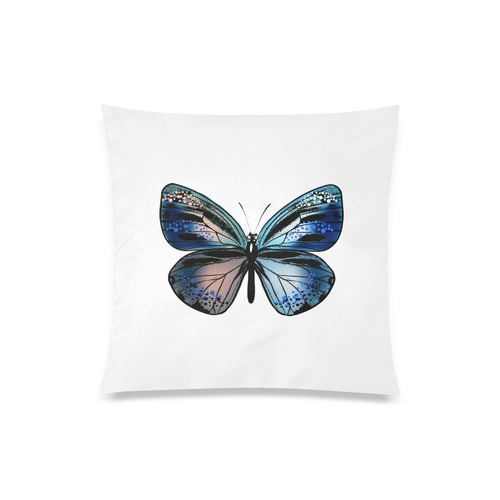 Cute exotic Blue butterfly edition : New art in Shop 2016 offer Custom Zippered Pillow Case 20"x20"(One Side)