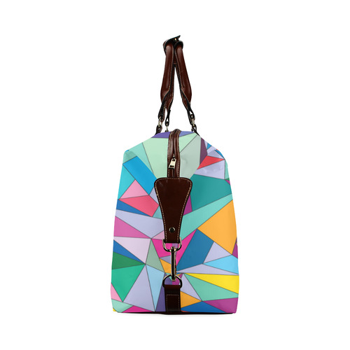 Colored triangles Classic Travel Bag (Model 1643) Remake