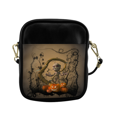 Funny mummy with pumpkins Sling Bag (Model 1627)