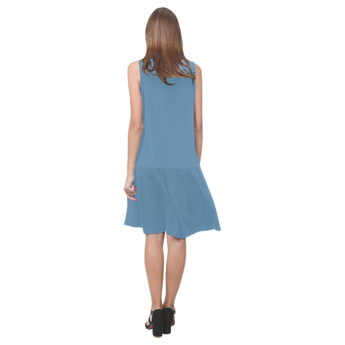 Niagara Sleeveless Splicing Shift Dress(Model D17)